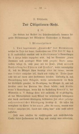 II. Abschnitt. Das Obligationen-Recht