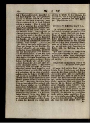 Fortsetzung des Schreibens von H. P. A.