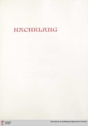Nachklang