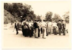 Bundesgartenschau 1955, Kassel: Besuchergruppe