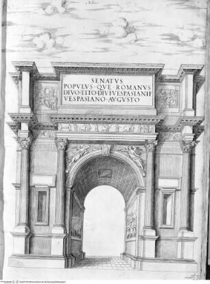 Speculum Romanae Magnificentiae, Rom, Forum Romanum, Bogen des Titus Vespasianus
