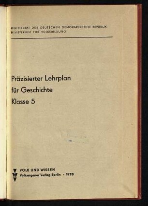 1970: Klasse 5