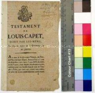 Testament De Louis Capet
