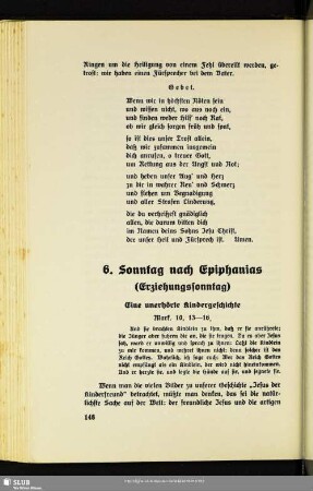 6. Sonntag nach Epiphanias