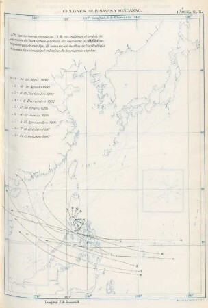 Lámina XLIX. Ciclones de Bisayas y Mindanao