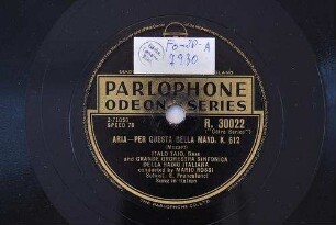 Aria - Per questa bella mano, K. 612 / (Mozart)