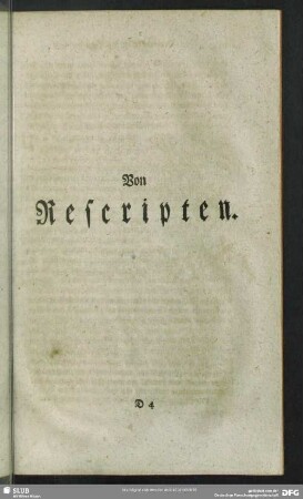 Von Rescripten