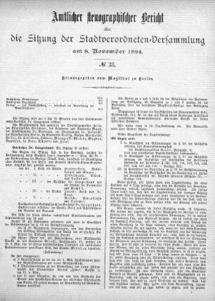 No 33, 8. November 1894