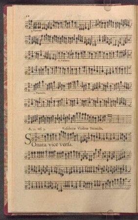 Sonata, á doi Violini, vice versa.