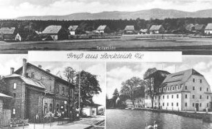 Mücka. Mühlenwerk Mehling u.a. Motive, Ansichtskarte, um 1930, Repro (RA Görlitz, Postkartensammlung)