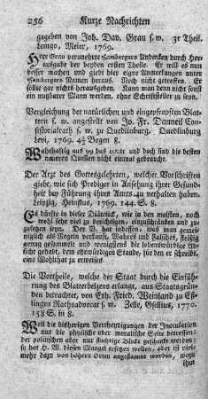 Die Vortheile, welche der Staat durch die Einführung des Blatterbelzens erlangt.