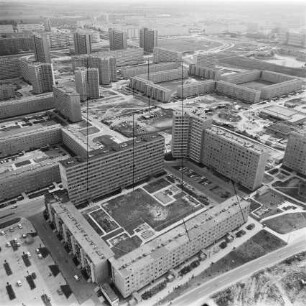 Wohnkomplex IV in Halle-Neustadt : Blickrichtung Südwesten