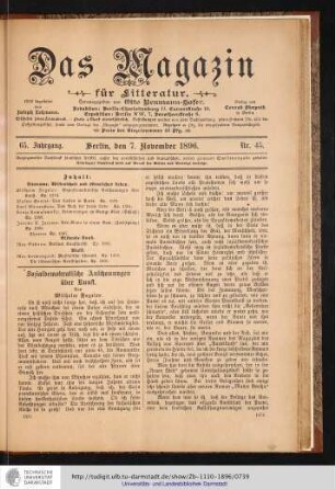 Nr. 45. - 07. November 1896