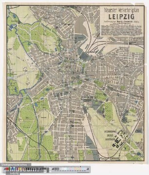 Neuester Verkehrsplan Leipzig