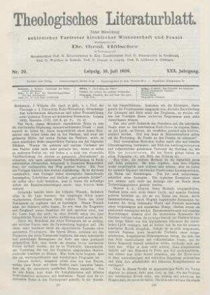 337-340 [Rezension] Rothstein, Johann Wilhelm, Grundzüge des hebräischen Rhythmus und seiner Formelbildung
