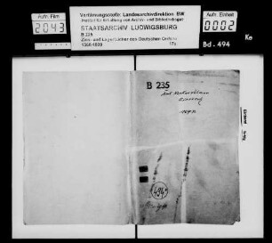 Amt Neckarsulm:Zinsbuch über die Orte Neckarsulm, Erlenbach, Binswangen, Dahenfeld, Kochertürn, Oedheim, Untergriesheim, Obergriesheim, Jagstfeld, Bachenau und Offenau