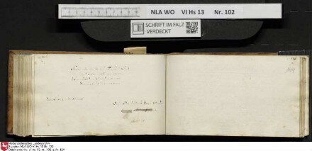 Stammbuch des Johann Christian Wilhelm Schütze aus                            Braunschweig