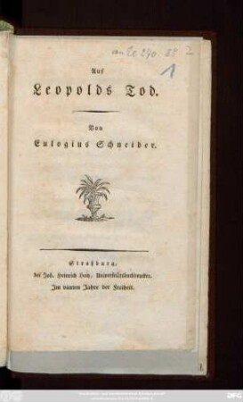 Auf Leopolds Tod