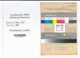 Entnazifizierung Caethe Puetzstueck , geb. 13.01.1899 (Kauffrau)