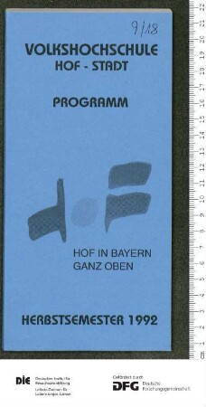 Programm 2. Semester 1992