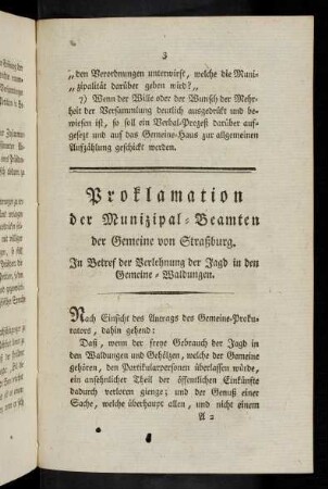 Proklamation der Munizipal-Beamten