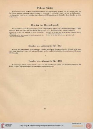 Drucker des Almanachs für 1488
