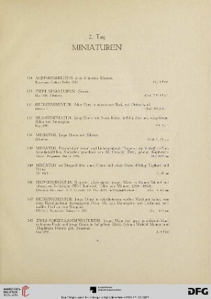 Miniaturen (Nr. 134-149)