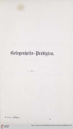 Gelegenheits-Predigten