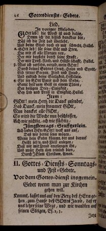 Gottesdienst-Gebete