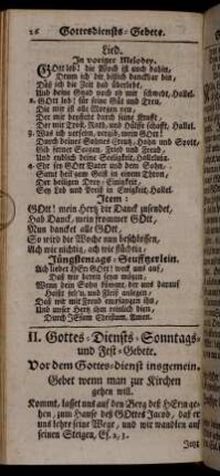 Gottesdienst-Gebete