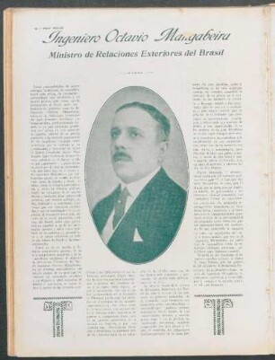 Ingeniero Octavio Mangabeira : Ministro de Relaciones Exteriores del Brasil