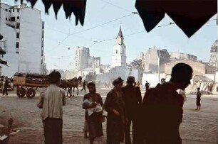 Bukarest: Blick vom Piata Mare, Umbau Boulevard