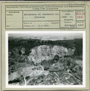 Bonn-Oberkassel, Bastaltsteinbruch auf der Rabenlay