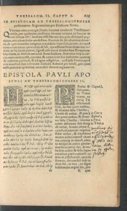 Epistola Pauli Apostoli Ad Thessalonicenses II.