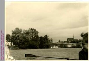 Blick vom Bootshaus Kissler über die Fulda