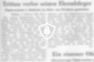 Trittau verlor seinen Ehrenbürger