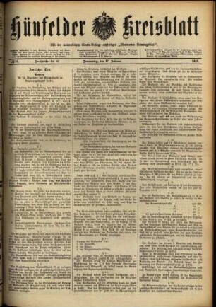 Ausgabe vom Donnerstag, den 17. Februar 1916.