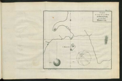 Pl. 7. Carte du fond de la Baye d'Antongil et de l'Isle Marotte
