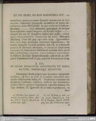 § XII. De Feudis Advocatiae Oppignoratis Et Pignoratitiis, Similibusque Institutis