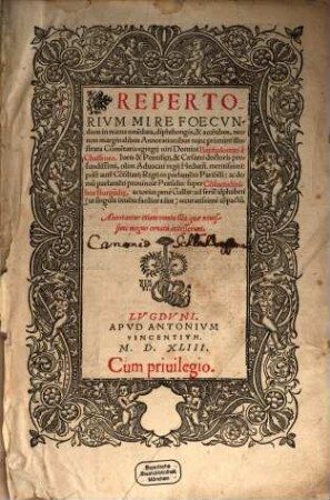 Consuetudines Ducatus Burgundiae D. Bartholomaei à Chasseneo : Bartholomei à Chasseneo ... Commentariorum in Consuetudines Ducatus Burgundiae ... Repertorium praeterea