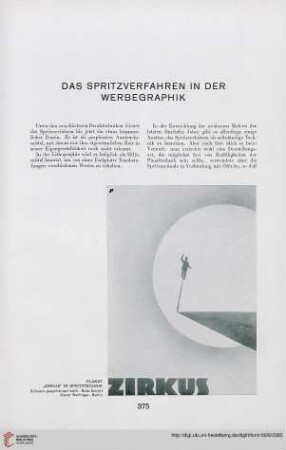 3: Das Spritzverfahren in der Werbegraphik