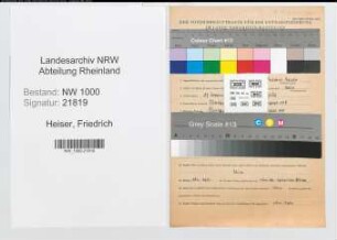 Entnazifizierung Friedrich Heiser, geb. 27.12.1901 (Postschaffner)