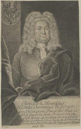 Bildnis des Christoph Henricus de Berger