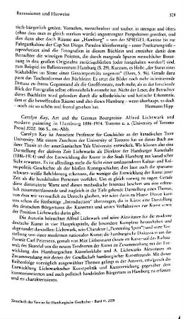 Kay, Carolin :: Art and the German Bourgeoisie, Alfred Lichtwark and modern painting in Hamburg 1886 - 1914 : Toronto u.a., Univ. of Toronto Press, 2002