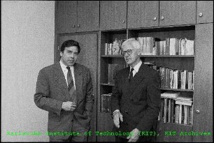 Besuch von Siegmar Mosdorf (SPD-Mitglied des Deutschen Bundestages (MdB)) am Kernforschungszentrum Karlsruhe (KfK)