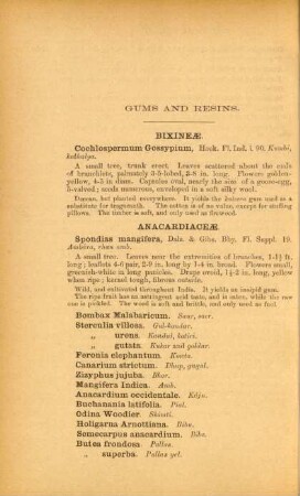 Gums and resins