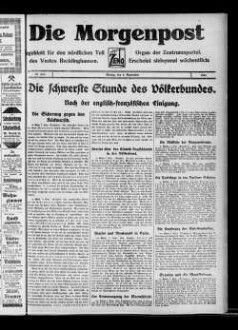 Die Morgenpost. 1924-