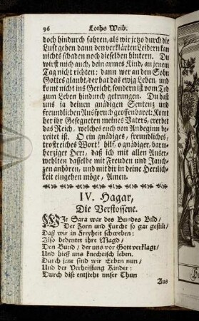 IV. Hagar, Die Verstossene.