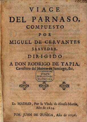 Viage del Parnaso
