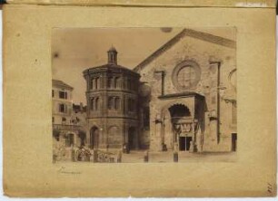 Dom Santa Maria Assunta und Baptisterium, Cremona: Ansicht (aus: Skizzen- und Fotoalbum 4)
